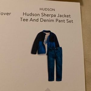 NWT Hudson Sherpa Jacket, Tee, and Denim Set